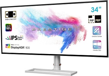 MSI Prestige PS341WU 34” ultrawide monitor